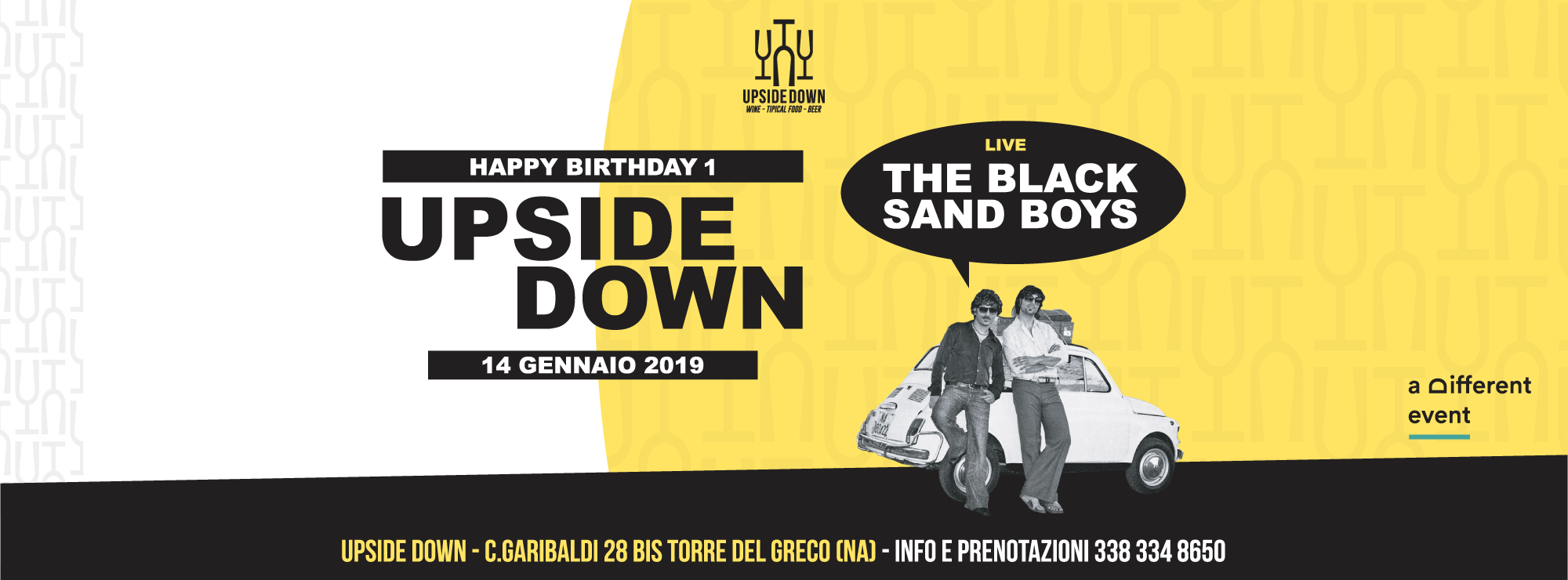 14-01-19 The Black Sand Boys live x 1st BDay Upside Down (Torre del Greco -Na)